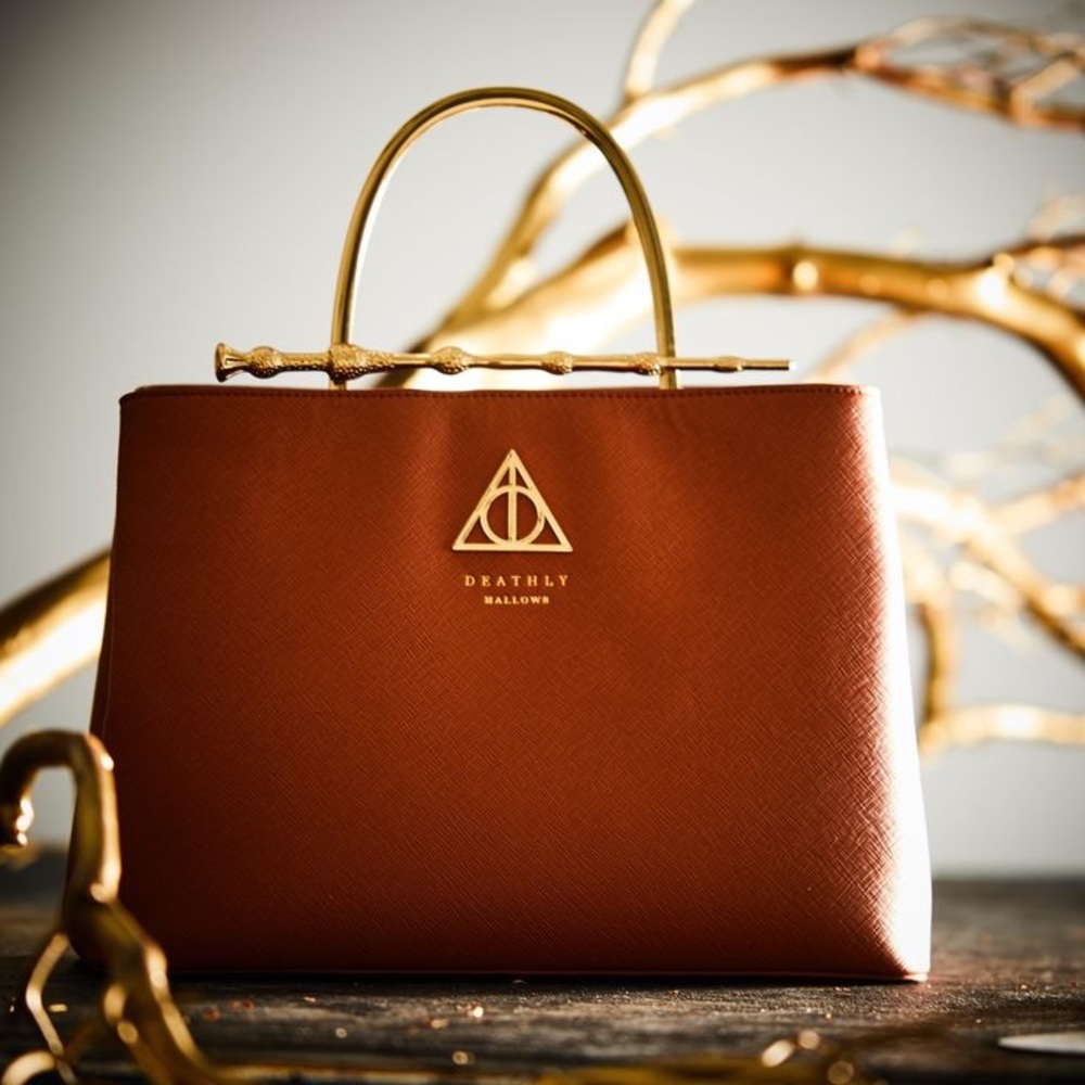 NWOT Loungefly Limited Edition Harry Potter Deadly Hallows Wand Handbag